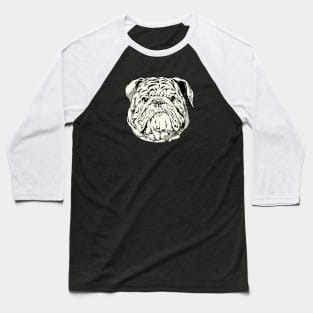 Grumpy Bulldog Baseball T-Shirt